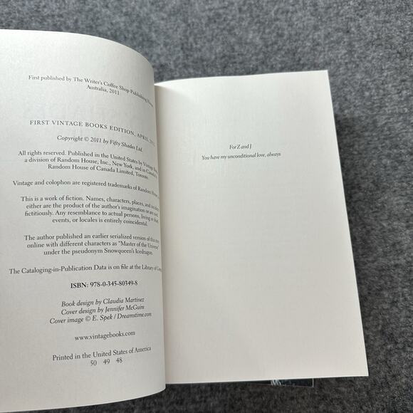 Fifty Shades of Grey Box set Of (3) Paperback First Edition (2012) Very Good - Picture 12 of 14